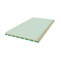 Placa PLACO RH 12.5 mm (1.20mx2.40m) verde